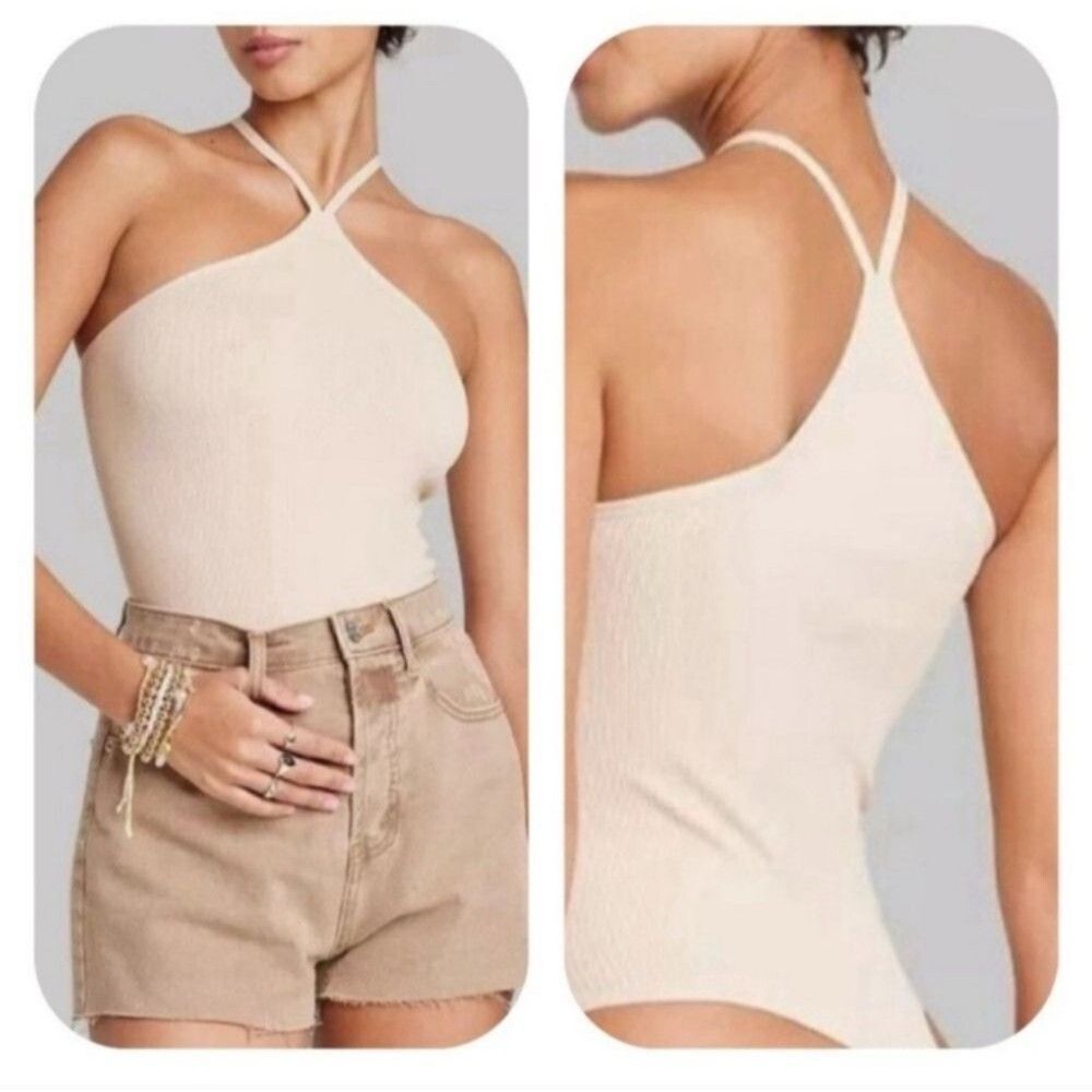 Wild fable size medium cream bodysuit Elegant Womens Y2k Athleisure Date Night